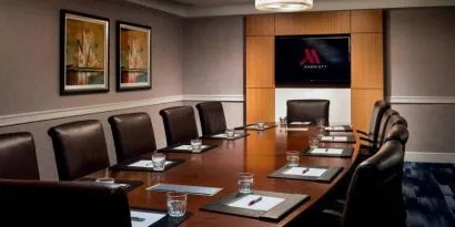 Professional meeting room at Boston Marriott Newton.