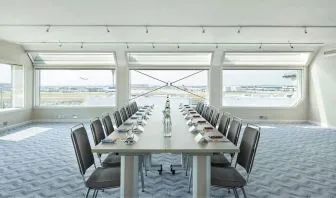 Professional meeting room at Hyatt Place London Heathrow Airport.