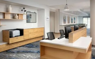 Dedicated business center with PC, printer, and internet at Fairfield Inn & Suites by Marriott Baltimore BWI Airport.