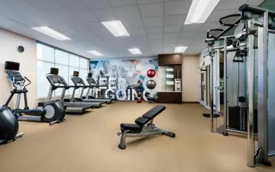 Fitness center at Springhill Suites By Marriott Belmont / Redwood Shores.