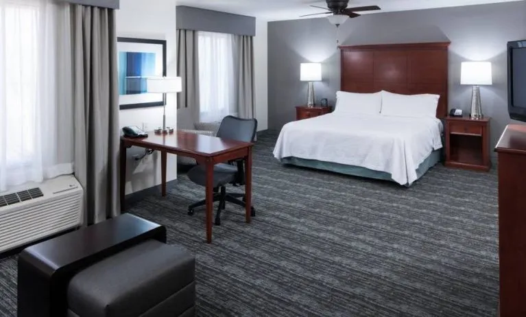 Spacious day use room with work desk at Homewood Suites By Hilton Denton.