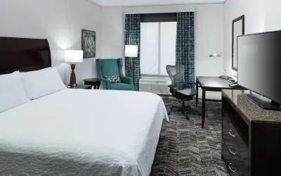 Delux king room with TV at Hilton Garden Inn Dothan.