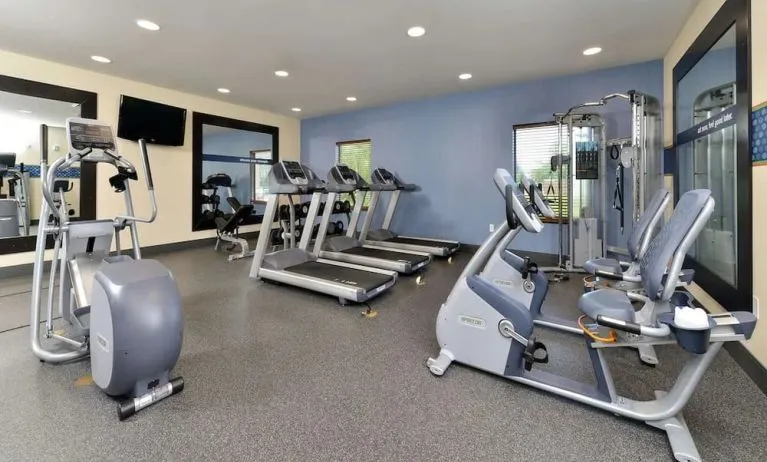 Fitness center available at Hampton Inn Iowa City/University Area.