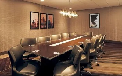 Professional meeting room at H Hotel Los Angeles, Curio Collection By Hilton.
