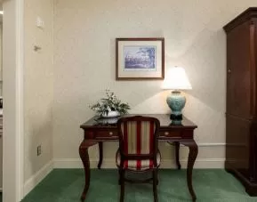 Guest room workspace at The Bristol Hotel.
