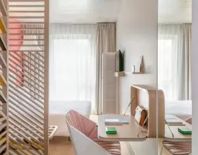 Delux king with work station at OKKO Hotels Nice Aéroport.