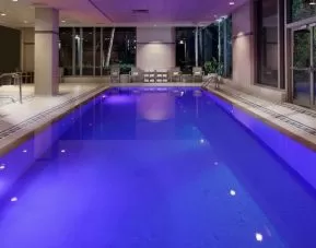 Stunning indoor pool at Hilton Boston Logan Airport.