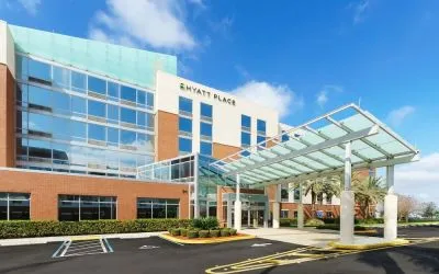 Parking area at Hyatt PLACE Fort Lauderdale Airport - South & Cruise Port.
