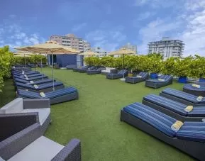 Lovely outdoor terrace at Catalina Hotel & Beach Club.