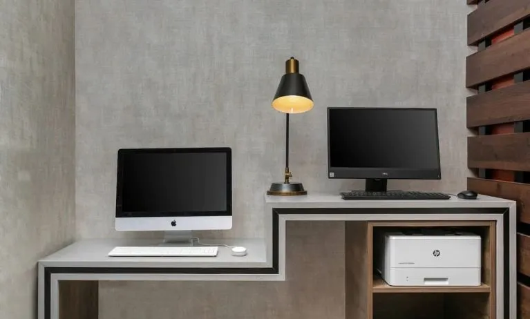 Business center at TownePlace Suites Nashville Midtown.