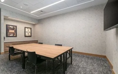 Meeting room at TownePlace Suites Nashville Midtown.