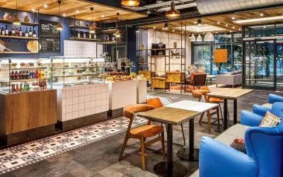 Meeeting and dining space at Ibis Budget Sheffield Centre St Marys Gate.