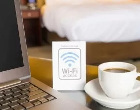 Wi-fi access available at Airport Waterfront Inn.