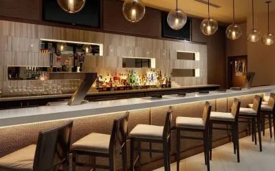 Hotel bar at Embassy Suites By Hilton, Crystal City National Airport.