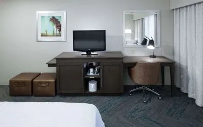 Day use room amenities at Hampton Inn Los Angeles-Orange County-Cypress.