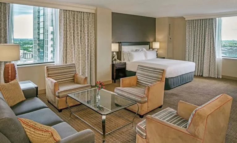 Day use suite with lounge area at Hilton Minneapolis.