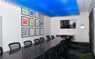 Professional meeting room at Holiday Inn Express & Suites Bensenville - O'Hare.