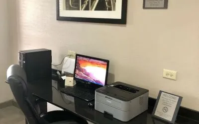 Business center with PC and internet at Country Inn & Suites By Radisson, Chicago O'Hare South.