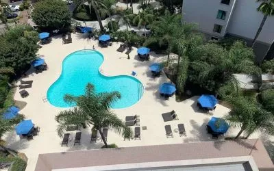 Relaxing outdoor pool at Sonesta Anaheim Resort Area.