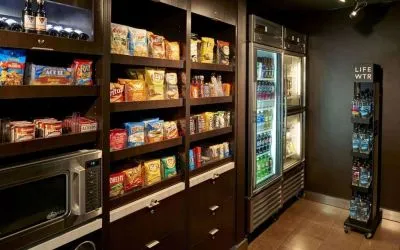 Convenience store and vending machine at Sonesta Select Milwaukee Brookfield.