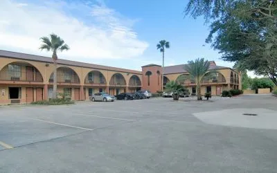 Parking available at Super 8 By Wyndham Houston/Webster.