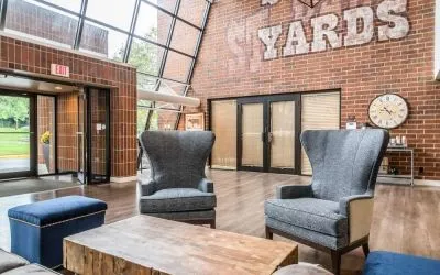 Lobby and lounge area at EnVision Hotel St. Paul South.