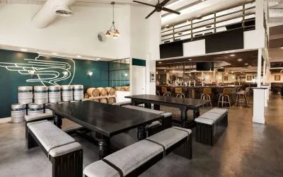 Relaxing coworking space at EnVision Hotel Miami International Airport.