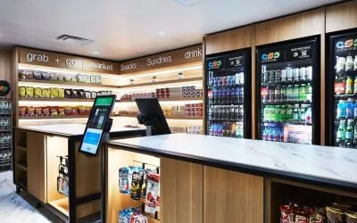Convenience store at Hotel Dena, Pasadena Los Angeles.