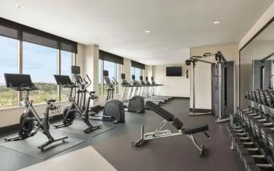 Fitness center available at Hilton Garden Inn Nashville West End Avenue.