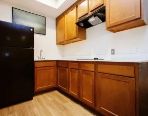 Day use room with kitchen at Palace Inn Westpark Blue.