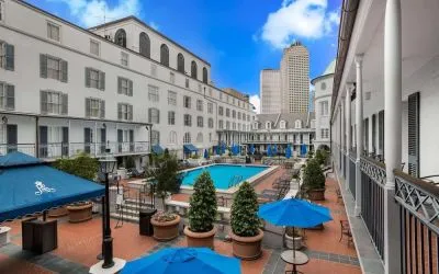 Pool area at Royal Sonesta New Orleans.