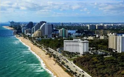 Hotel with an ocean view at Sonesta Fort Lauderdale Beach.