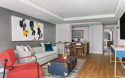 Spacious day use room with lounge at Royal Sonesta Chicago Downtown. 