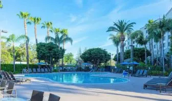 Outdoor pool at Sonesta ES Suites Anaheim Resort Area.