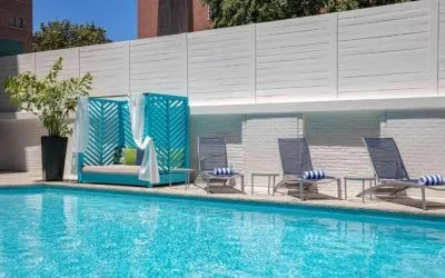 Outdoor pool at Royal Sonesta Washington DC Dupont Circle.