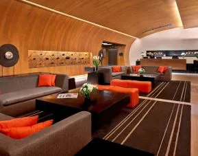 Lounge and coworking space at Fraser Suites Sukhumvit, Bangkok.