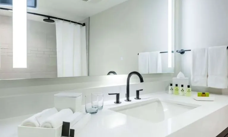 Guest bathroom at Royal Sonesta San Juan.