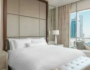 Romantic king suite at Hilton Dubai Al Habtoor City.