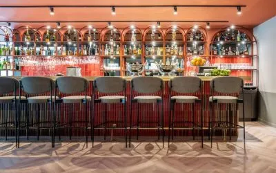 Cozy bar at DoubleTree By Hilton Brussels City.