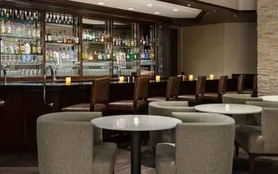 Hotel bar at Embassy Suites By Hilton Denver Tech Center.