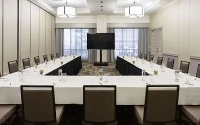 Meeting room at Embassy Suites By Hilton Denver Tech Center.