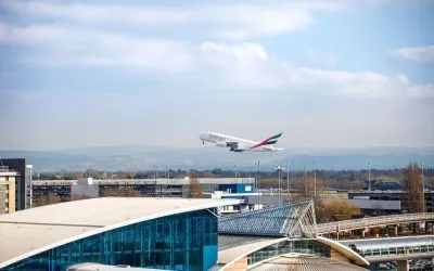 Airport view at Ibis Budget Manchester Airport.