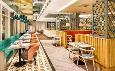 Dining room at Ibis Budget Manchester Airport.