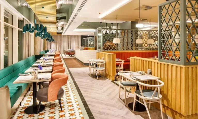 Dining room at Ibis Budget Manchester Airport.