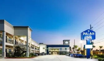 Parking available at Palace Inn Blue IAH East.