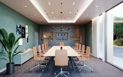Conference room at Holiday Inn Manchester Airport. 