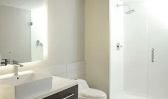 Guest bathroom at Element Miami Doral.