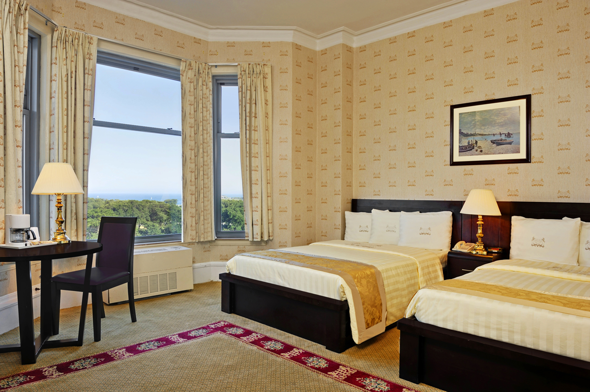 [Congress Plaza Hotel] Room 441. (Fiona, Kaynan) Lake-view-double-double