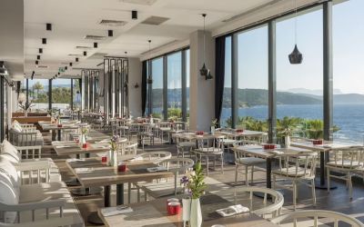 Dining room at Le Méridien Bodrum Beach Resort.