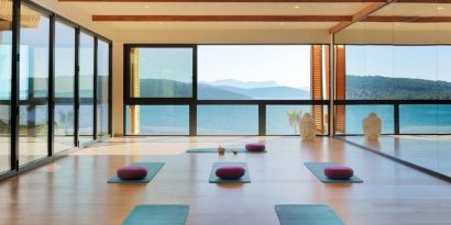 Yoga classes and relaxation at Le Méridien Bodrum Beach Resort.